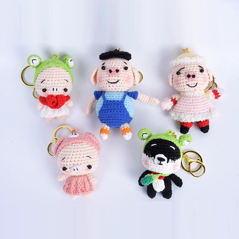 Creative Cartoon Animal Keychain Ornaments – Handmade with Love