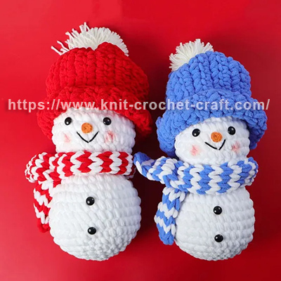 Wholesale Price OEM Manufacturer Customized Navidad Xmas Decorations - Personalized Crochet Knitted Christmas Snowman Dolls Factory