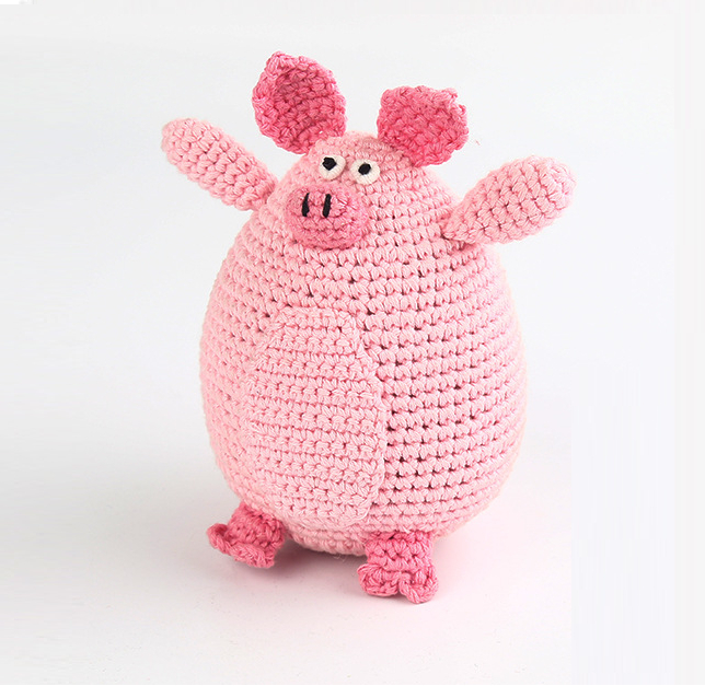 Manufacturer Offers Wholesale & Custom Handmade Crochet Cotton Yarn Pig Plush Toys