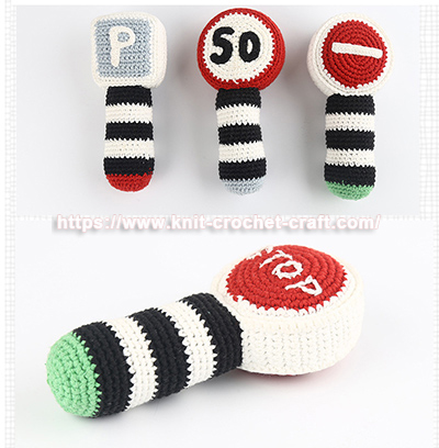 Custom Crochet Traffic Sign Dolls – Bulk Orders Available