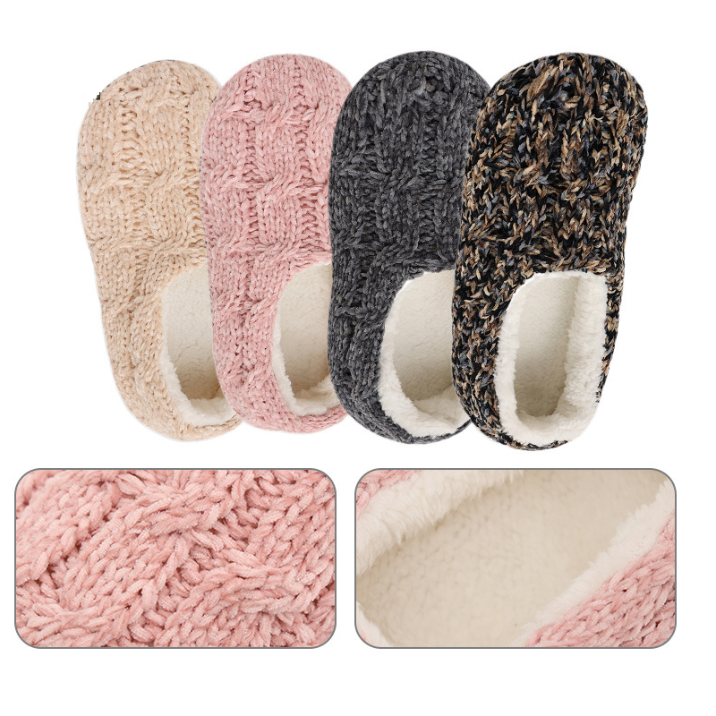 custom Japanese floor shoes, cross-border winter warm shoes, chenille house slippers, indoor anti-slip wool boots, fleece-lined warm carpet shoes, home anti-slip boots, Japanese-style furry shoes