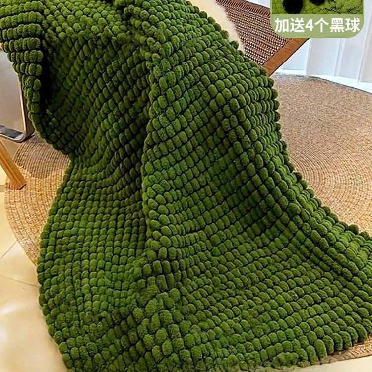 Custom Ball Yarn Blanket, Furry Ball Yarn Cushion,Bubble Yarn Blanket, Grape Ball Yarn made in Alldone E-trading